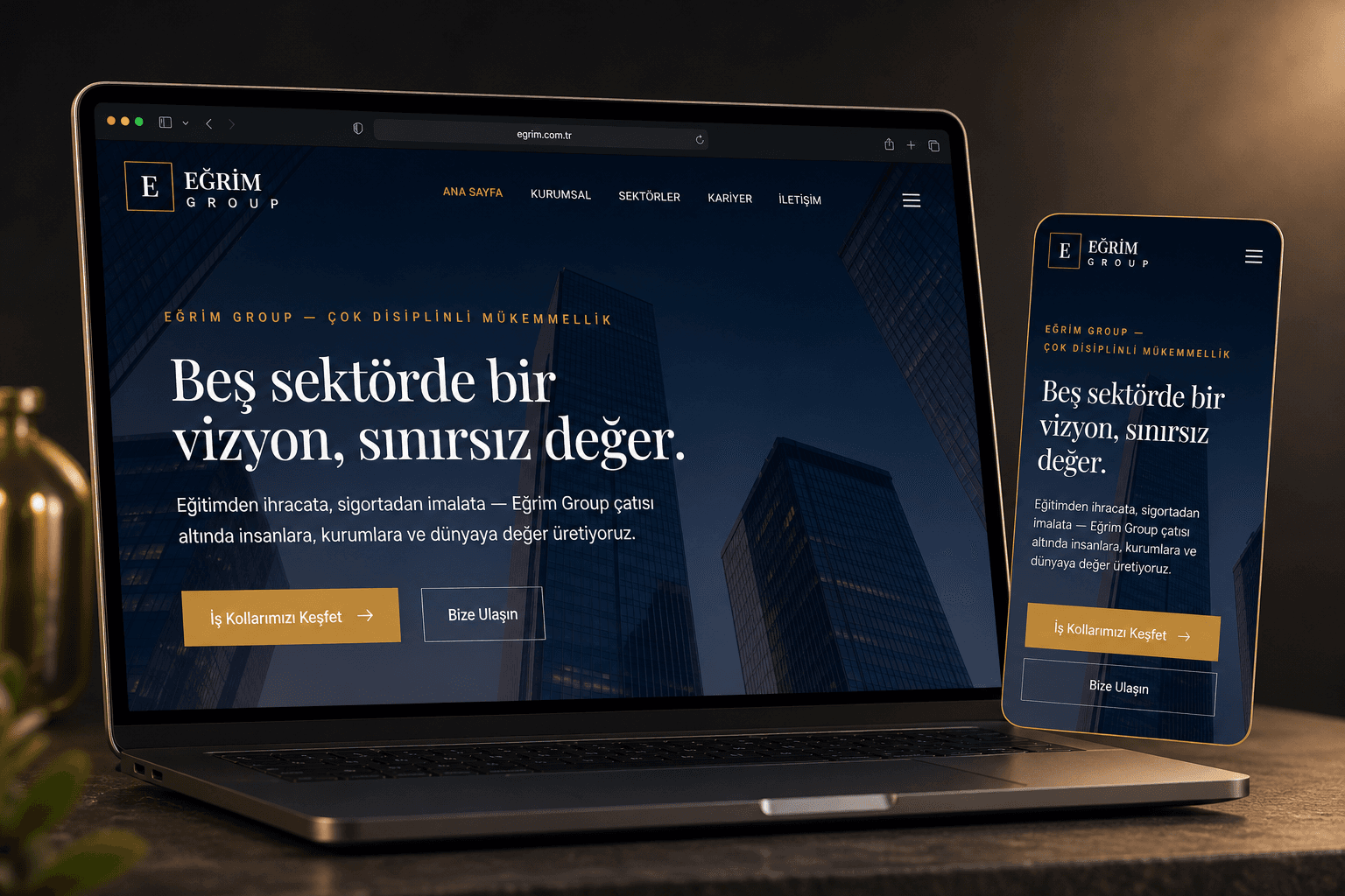 Eğrim Group grup şirketleri kurumsal web sitesi
