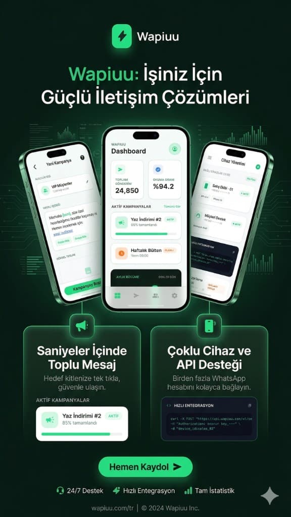 Wapiuu iş iletişimi ve WhatsApp pazarlama platformu